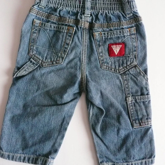 Guess + Carter's Baby Boy Clothes Jeans + Fleece Vest 6/9M - Picture 3 of 8